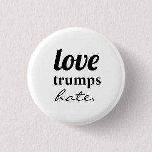 Liefde trumps haat Button