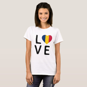 Liefde - Tsjaad vlag T-shirt