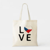 Liefde - Tsjechische vlag Tote Bag (Achterkant)