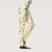 Liefde Tuin Lente Bloemen & Harten Leggings (Rechts)