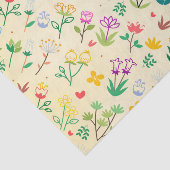 Liefde Tuin Lente Bloemen & Harten Tissuepapier (Detail)