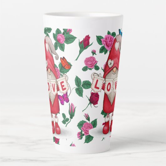 Liefde Tuinkabouter Latte Mok (Voorkant)