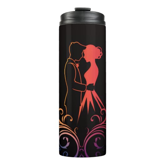 liefde Tumblers & Drink bril Thermosbeker (Voorkant)
