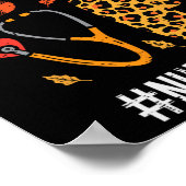 Liefde Turkije Stethoscoop Verpleegkundige Thanksg Poster (Hoek)