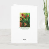 Liefde tussen de lelies Valentijnsdag ArtCard Feestdagen Kaart (Achterkant)