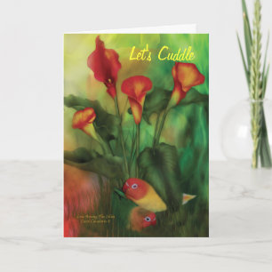 Liefde tussen de lelies Valentijnsdag ArtCard Feestdagen Kaart