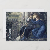 Liefde tussen de ruïnes van Burn-Jones (1873) Feestdagenkaart (Voorkant / Achterkant)