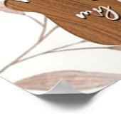 liefde tussen een moeder dochter, moederdag cadeau poster (Hoek)