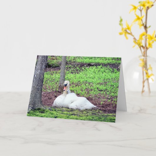 Liefde tussen een moeder en kind kaart (Gele Bloem)