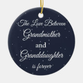 Liefde tussen grootmoeder kleindochter is voor alt keramisch ornament (Voorkant)