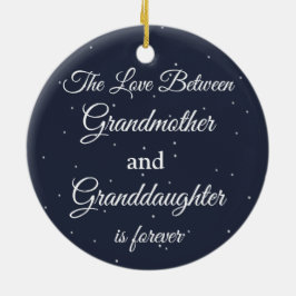 Liefde tussen grootmoeder kleindochter is voor alt keramisch ornament