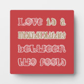 Liefde tussen twee dwazen fotoplaat (Voorkant)