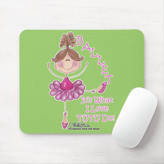 Liefde "TUTU" doet het! Muismat (Met muis)