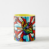 Liefde Tweekleurige Koffiemok (Center)