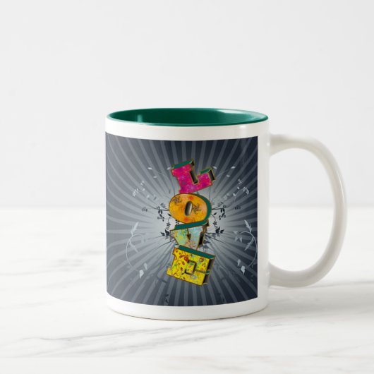 LIEFDE TWEEKLEURIGE KOFFIEMOK (Rechts)