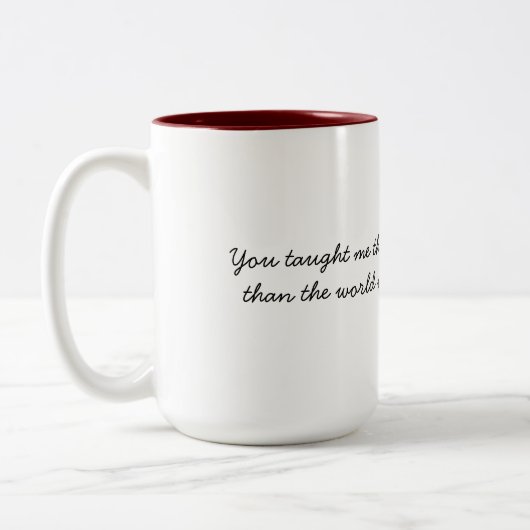 Liefde Tweekleurige Koffiemok (Links)