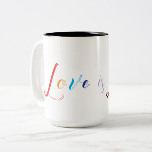 Liefde Tweekleurige Koffiemok