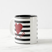 Liefde Tweekleurige Koffiemok (Voorkant links)