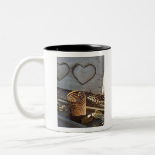 liefde tweekleurige koffiemok