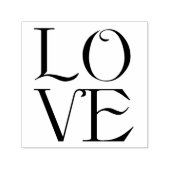 Liefde Typografie Bruiloft Zelfinktende Stempel (Design)