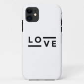 Liefde Typografie Case-Mate iPhone Case (Achterkant)