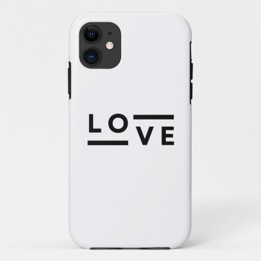 Liefde Typografie Case-Mate iPhone Case (Achterkant)