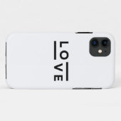 Liefde Typografie Case-Mate iPhone Case (Achterkant (horizontaal))