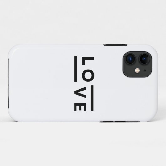 Liefde Typografie Case-Mate iPhone Case (Achterkant (horizontaal))