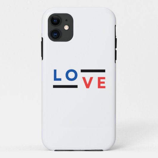 Liefde Typografie Case-Mate iPhone Case (Achterkant)