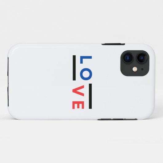 Liefde Typografie Case-Mate iPhone Case (Achterkant (horizontaal))