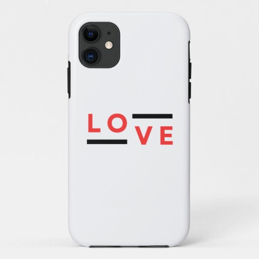 Liefde Typografie Case-Mate iPhone Case (Achterkant)