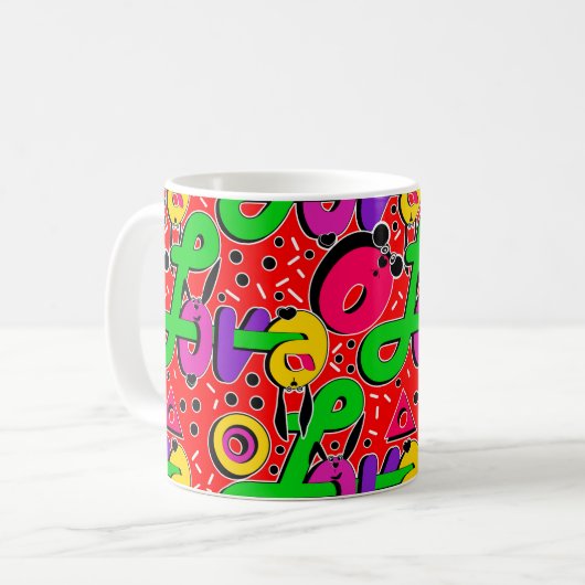 Liefde, typografie koffiemok (Voorkant links)