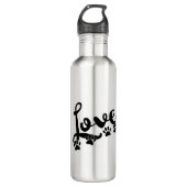 Liefde typografie met honden waterfles  (Voorkant)