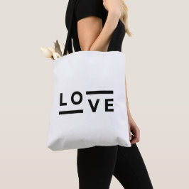 Liefde Typografie Moderne Kunst Tote Bag