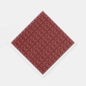 Liefde Typografie Rode Valentijns Papier Servet (Hoek)