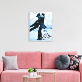 Liefde Typografie Uw Fotosjabloon Verpakt Canvas (Insitu (Woonkamer))