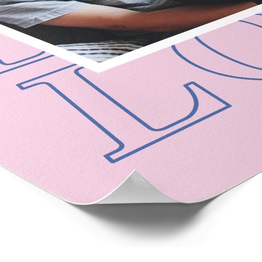 Liefde Typografie Valentijnsdag Poster - Lavendel (Hoek)