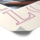 Liefde Typografie Valentijnsdag Poster - Paarse (Hoek)