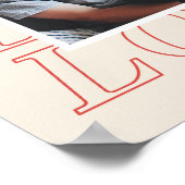 Liefde Typografie Valentijnsdag Poster - Rood (Hoek)