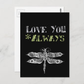 Liefde u altijd Bord Briefkaart (Voorkant / Achterkant)