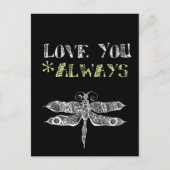 Liefde u altijd Bord Briefkaart (Voorkant)