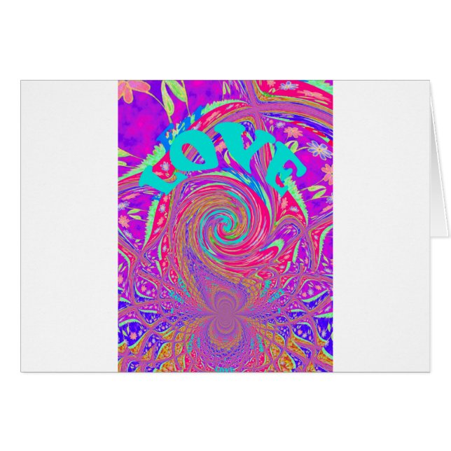 Liefde U bewaart de datum Grafische tekst Kunstont (Voorkant Horizontaal)