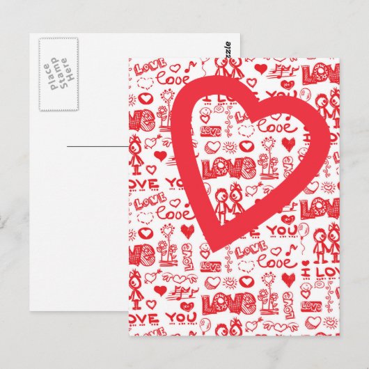 liefde u briefkaart (Voorkant / Achterkant)