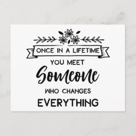 Liefde U citeert U denkt aan u Miss U Friendship Aankondigingskaart