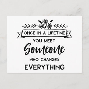 Liefde U citeert U denkt aan u Miss U Friendship Aankondigingskaart