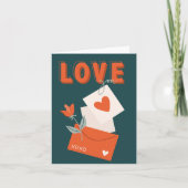 Liefde u de Kaart van de Dag van de Valentijn (Voorkant)