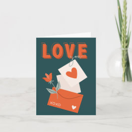 Liefde u de Kaart van de Dag van de Valentijn