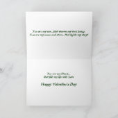 Liefde u Echtgenoot Feestdagen Kaart (Binnen)