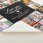 Liefde u Grandma/Nana/Granny 20-fotocollage Sherpa Deken (3/4)