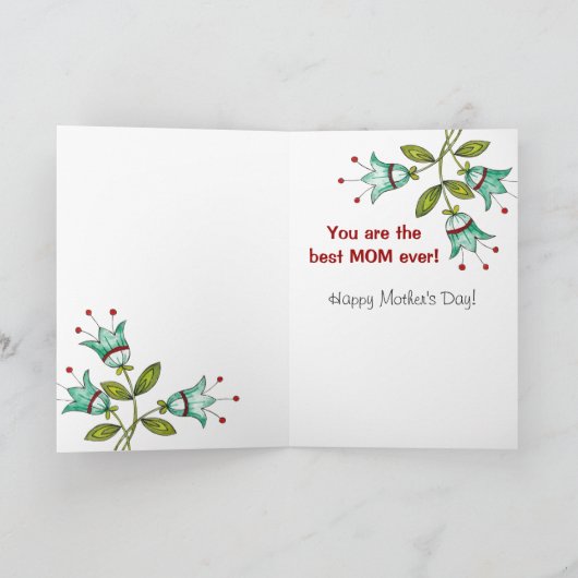 Liefde u Mamma… De Kaart van het moederdag (Binnen)